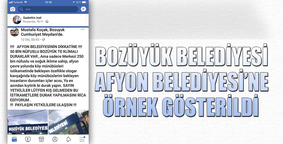 BOZÜYÜK BELEDİYESİ AFYON BELEDİYESİNE ÖRNEK GÖSTERİLDİ