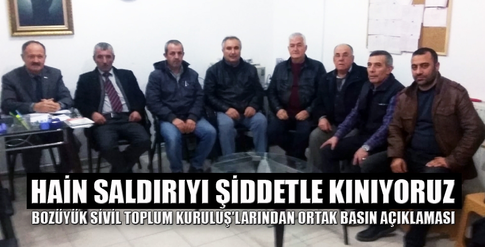 BOZÜYÜK SİVİL TOPLUM KURULUŞLARINDAN ORTAK BASIN AÇIKLAMASI