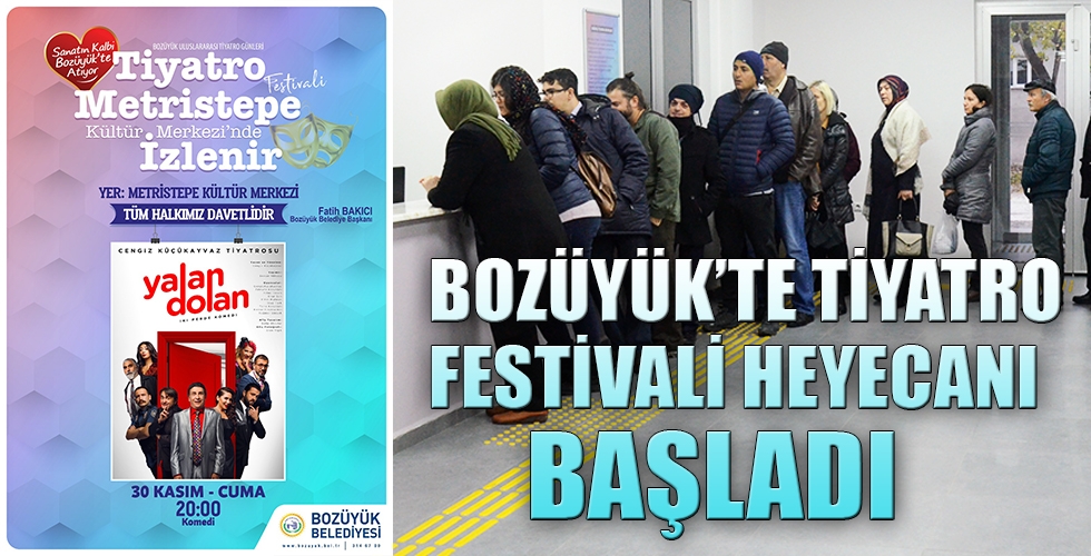 BOZÜYÜKTE TİYATRO FESTİVALİ HEYECANI BAŞLADI