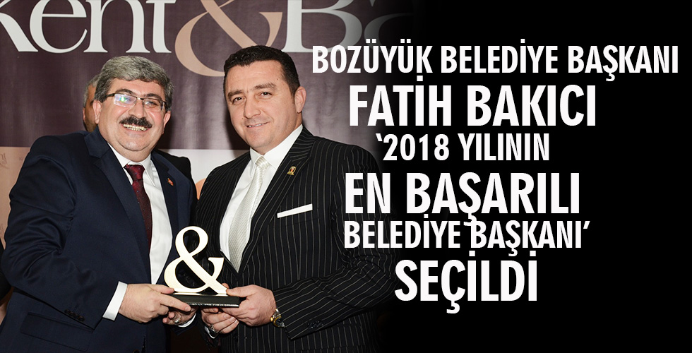 BAŞKAN BAKICI YA BİR ÖDÜL DAHA