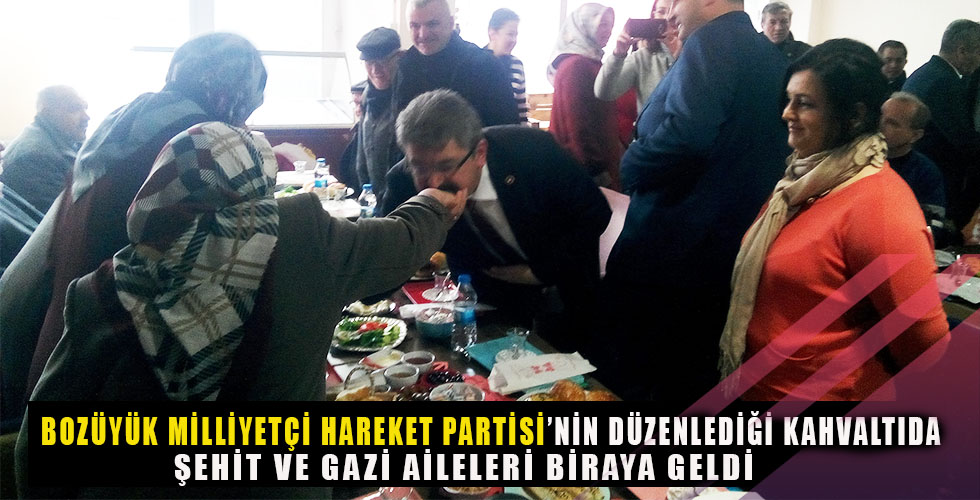 Bozüyük'te Şehit ve gazi aileleri kahvaltıda bir araya geldi