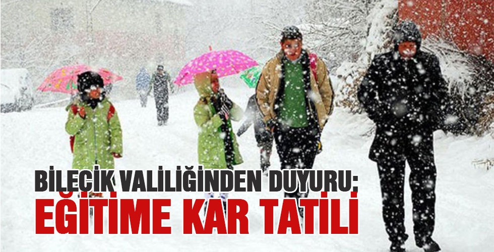 EĞİTİME KAR TATİLİ