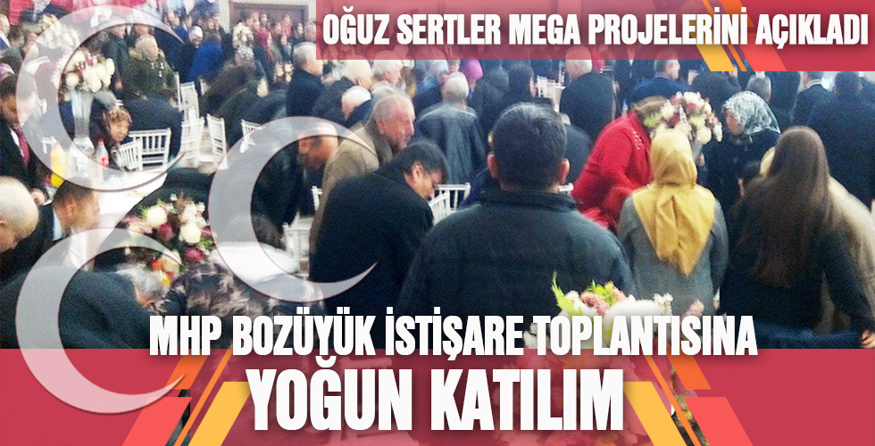 MHP BOZÜYÜK İSTİŞARE TOPLANTISINA YÜKSEK KATILIM