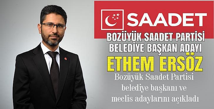 Bozüyük Saadet Partisi belediye başkanı ve meclis adaylarını açıkladı