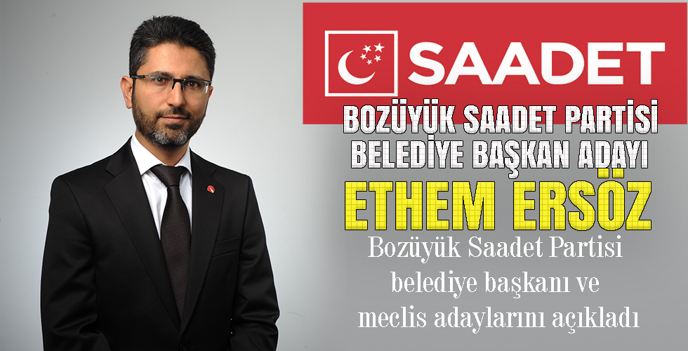 Bozüyük Saadet Partisi belediye başkanı ve meclis adaylarını açıkladı
