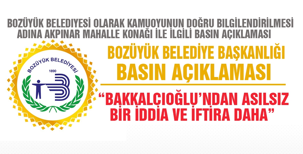 Bakkalcıoğlu’ndan asılsız bir iddia ve iftira daha