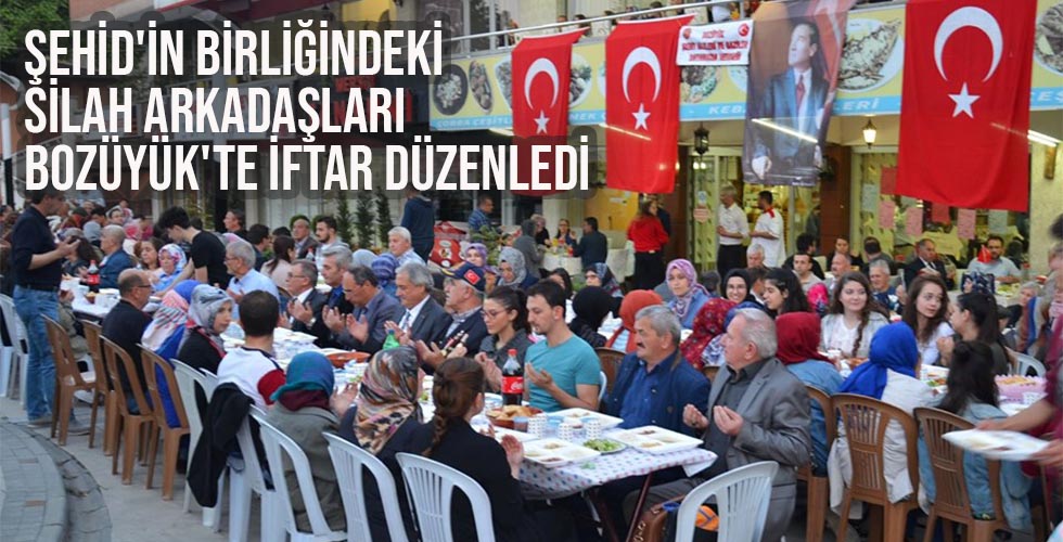 Şehid in birliğindeki silah arkadaşları Bozüyük'te iftar düzenledi 7