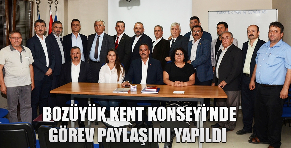 BOZÜYÜK KENT KONSEYİNDE GÖREV PAYLAŞIMI YAPILDI