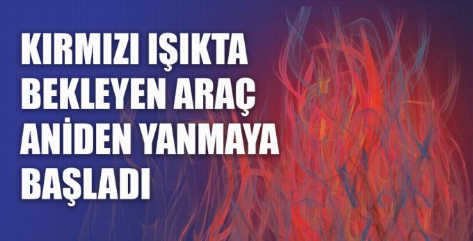 Bozüyük de Araç aniden yanmaya başladı