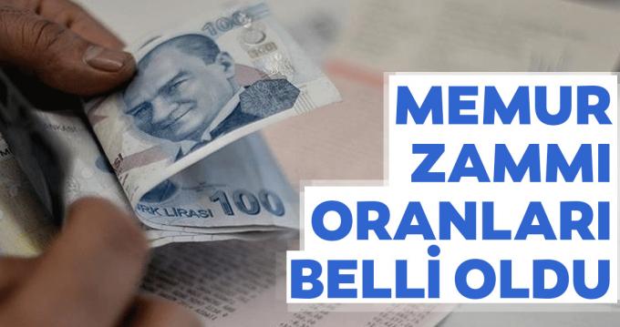 Memur zammı belli oldu