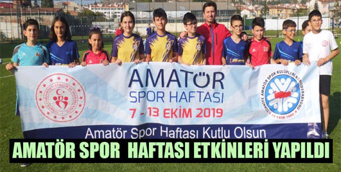 AMATÖR SPOR HAFTASI ETKİNLERİ YAPILDI