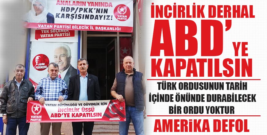 EMPERYALİZM YENİLMİŞTİR ! İNCİRLİK ÜSSÜ DERHAL KAPATILMALI