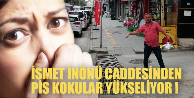 İsmet İnönü Caddesinden pis kokular yükseliyor