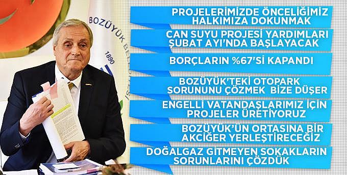 Başkan Bakkalcıoğlu düzenlediği basın toplantısında projelerini anlattı
