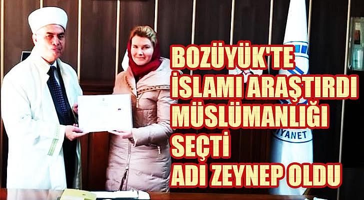 Bozüyük te İslamı araştırdı Müslümanlığı seçti Adı Zeynep oldu