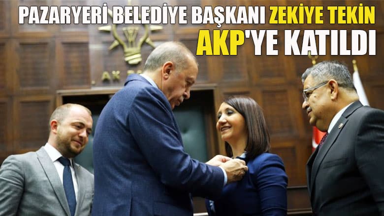 Pazaryeri Belediye Başkanı Zekiye Tekin AKP ye katıldı