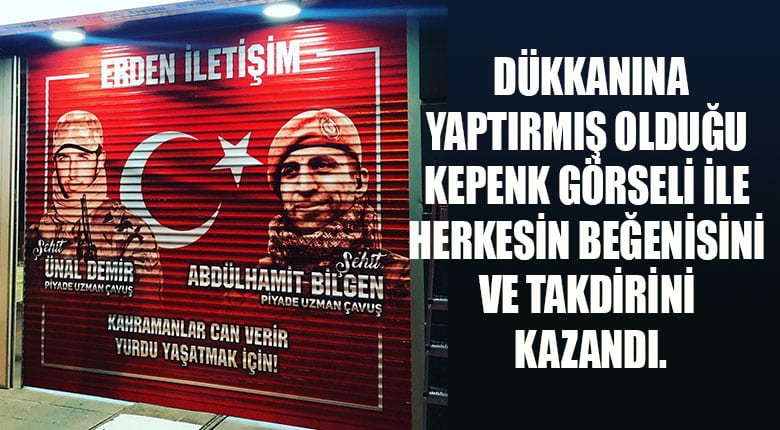kepenk görseli ile herkesin beğenisini ve takdirini kazandı