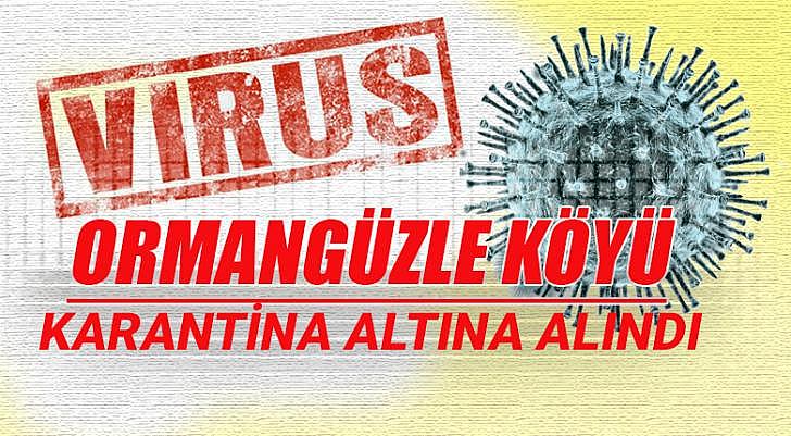 Ormangüzle Köyü de karantina altına alındı