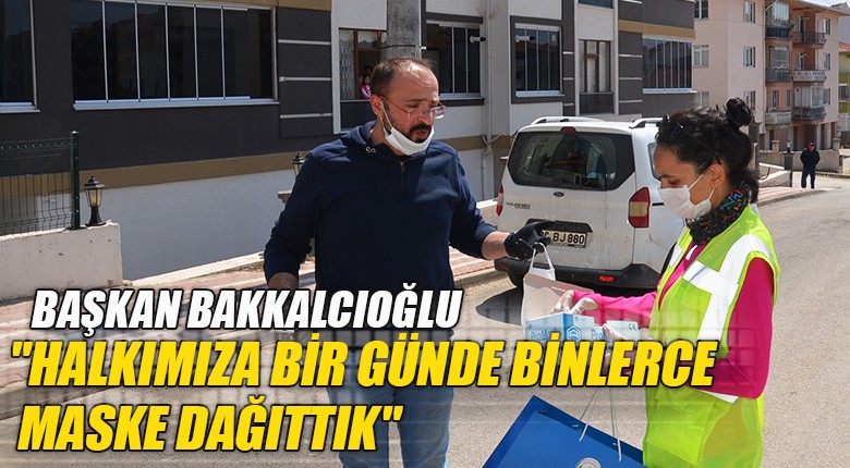 halkımıza bir günde binlerce maske dağıttık