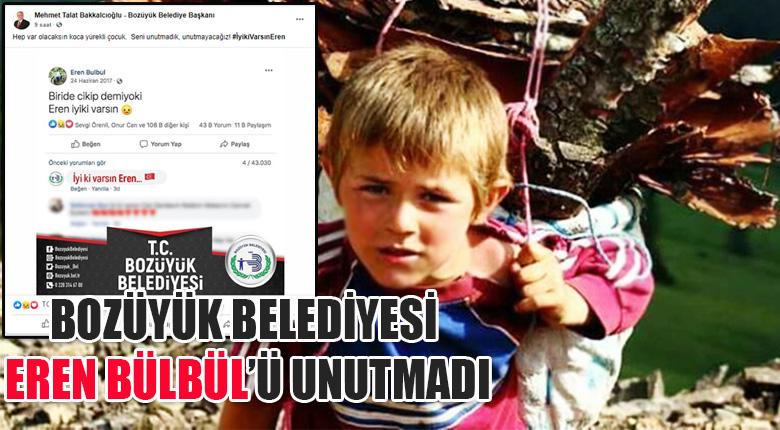 bozüyük belediyesi iyiki varsın Eren hashtagı