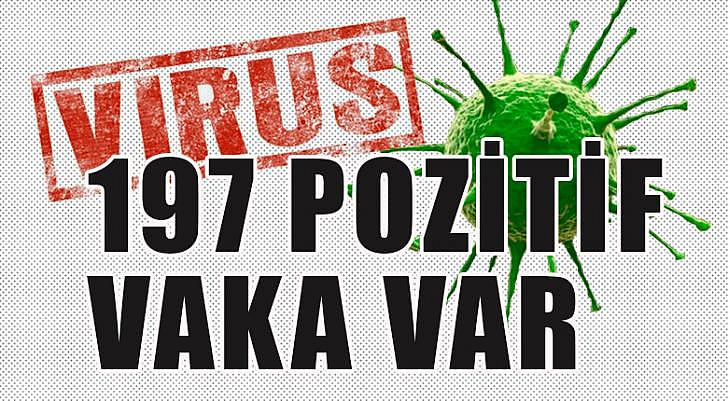 197 pozitif vaka var