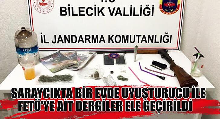 Saraycıkta bir evde uyuşturucu ile FETÖ ye ait dergiler ele geçirildi