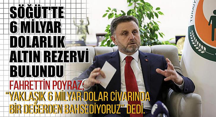 Söğüt te 6 milyar dolarlık altın rezervi bulundu