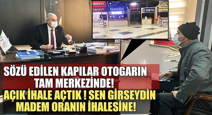 Sözü edilen kapılar otogarın tam merkezinde