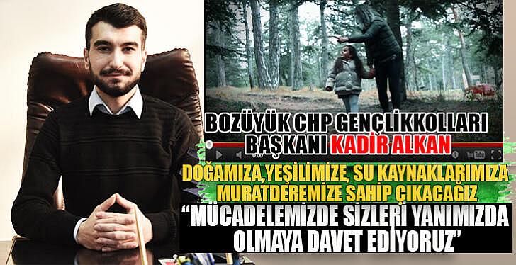 Bozüyük CHP Gençlik kollarından Muratdere Ormanları hakkında basın açıklaması