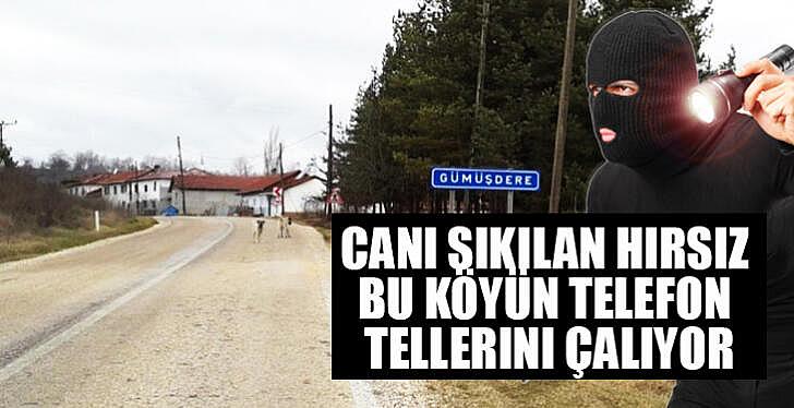 Canı sıkılan hırsız bu köyün telefon tellerini çalıyor