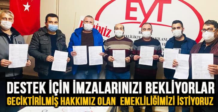 EYT liler destek için imzalarınızı bekliyor