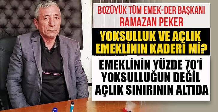 Yoksulluk ve açlık emeklinin kaderi mi