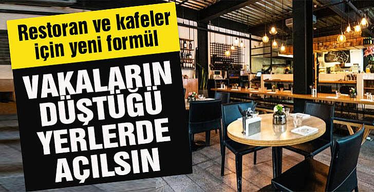 Restoran ve kafelerin açılması için vaka şartı geliyor