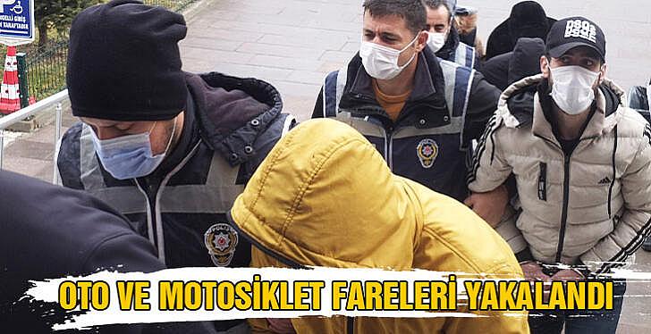 Oto ve motosiklet fareleri yakalandı