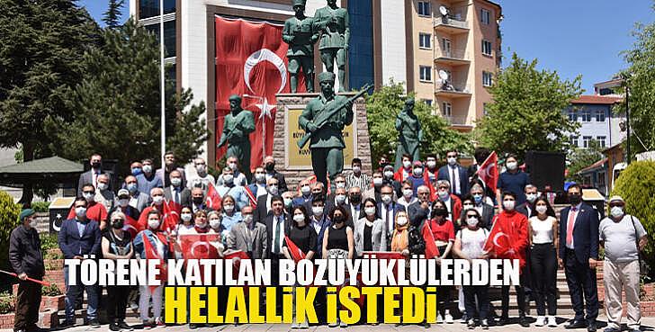 Törene katılan Bozüyüklülerden helallik istedi