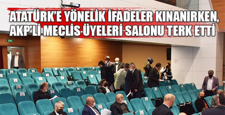 AKP li meclis üyeleri salonu terk etti