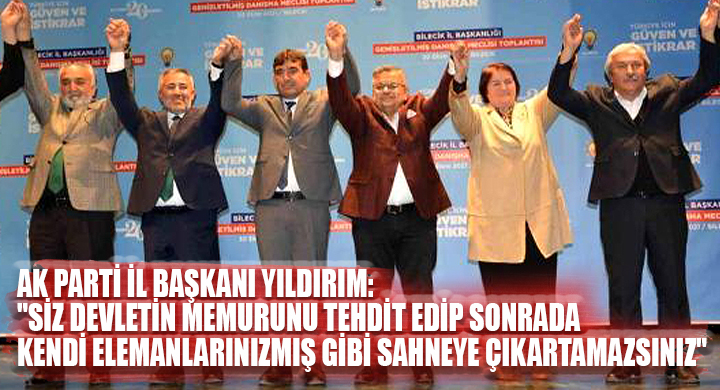 sahneye çıkartamazsınız