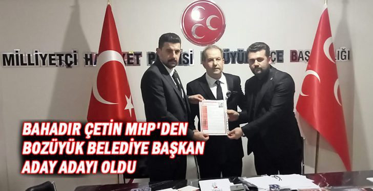 Bahadır Çetin MHP den Bozüyük Belediye başkan aday adayı oldu 1