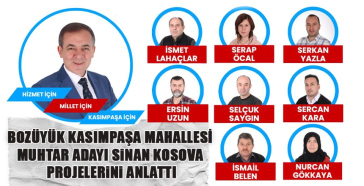 Bozüyük Kasımpaşa mahallesi muhtar adayı Sinan Kosova projelerini anlattı